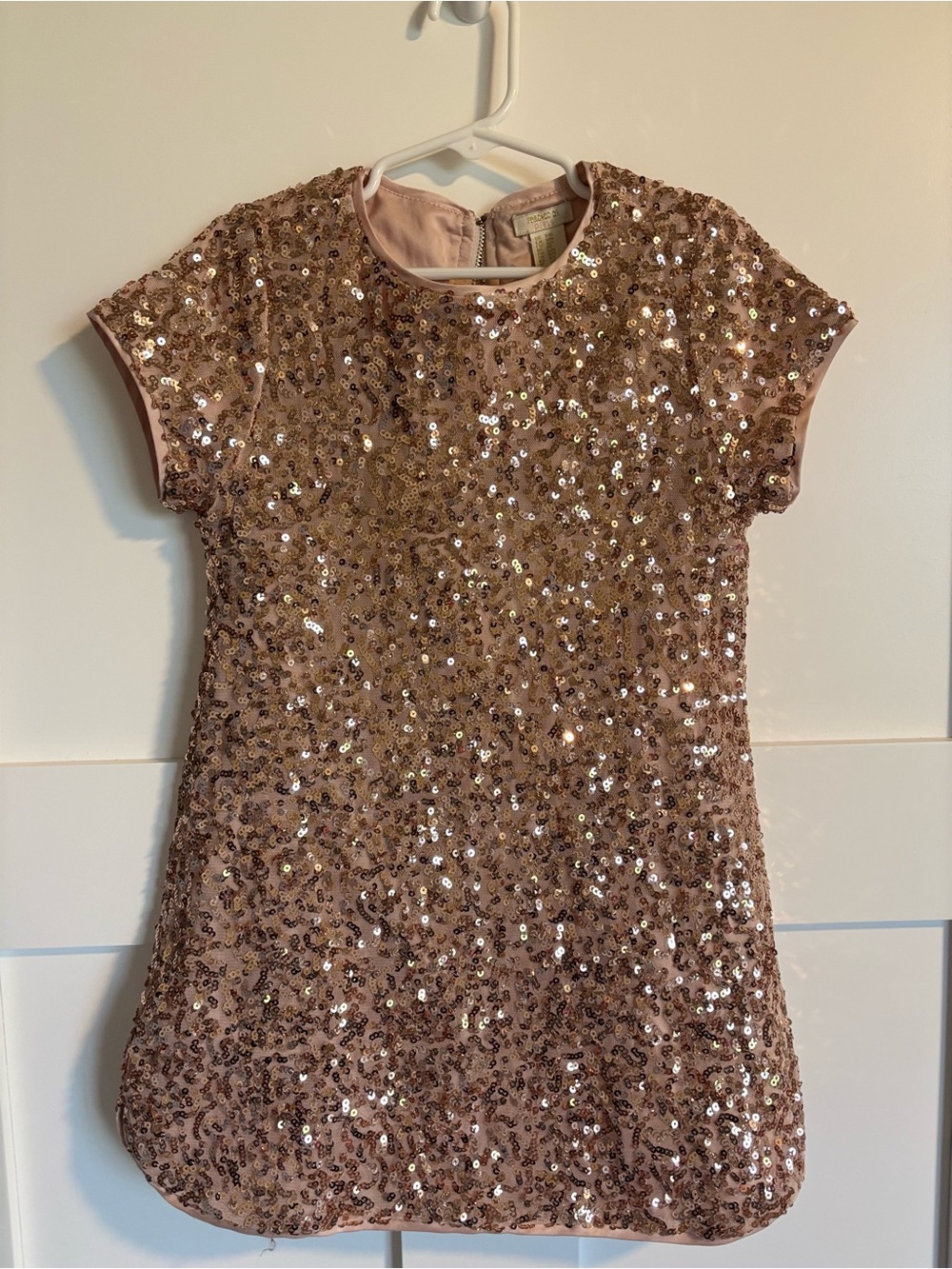 Forever 21 Girls Blush Pink Sequin Dress